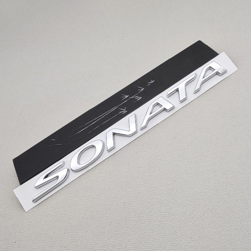 Rlapg3 3D ABS SONATA TUCSON Stylizacja Logo Litery Naklejka Bagażnik Tylny Emblemat Odznaka Naklejka Dla Hyundai Akcesoria Dekoracyjne Samochodu