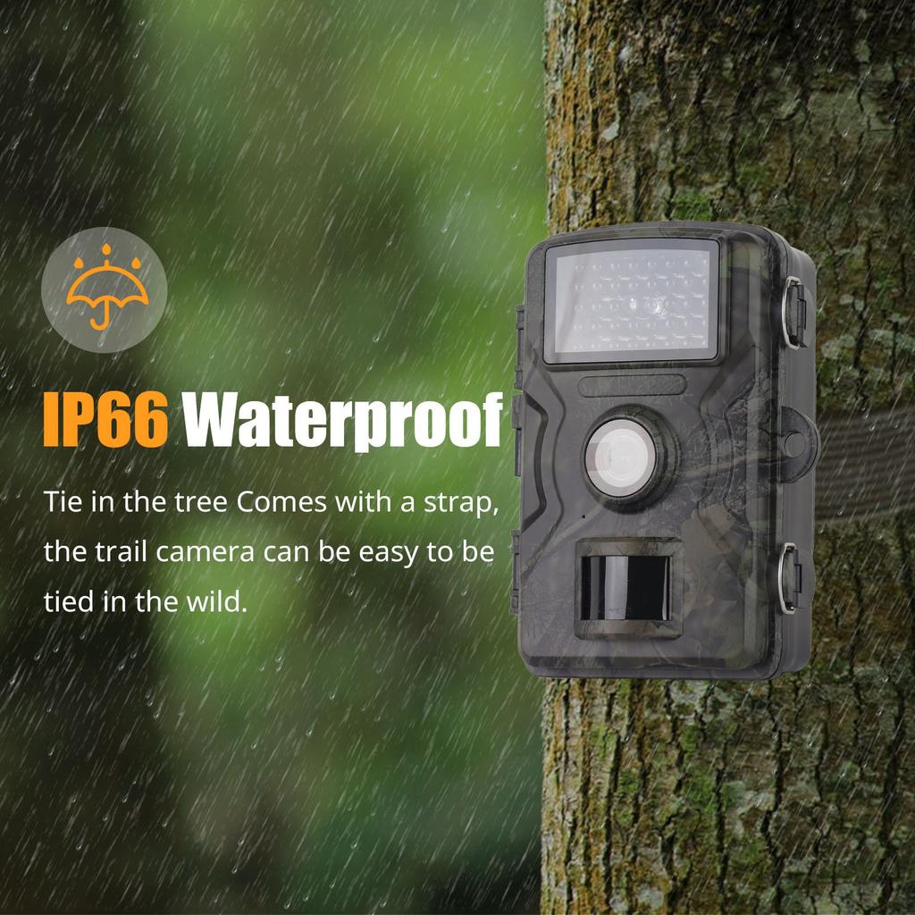 1080P Hunting Camera 2.0in LCD 16MP Infrared Night   Mobile Monitoring IP66 Waterproof Trail Camera