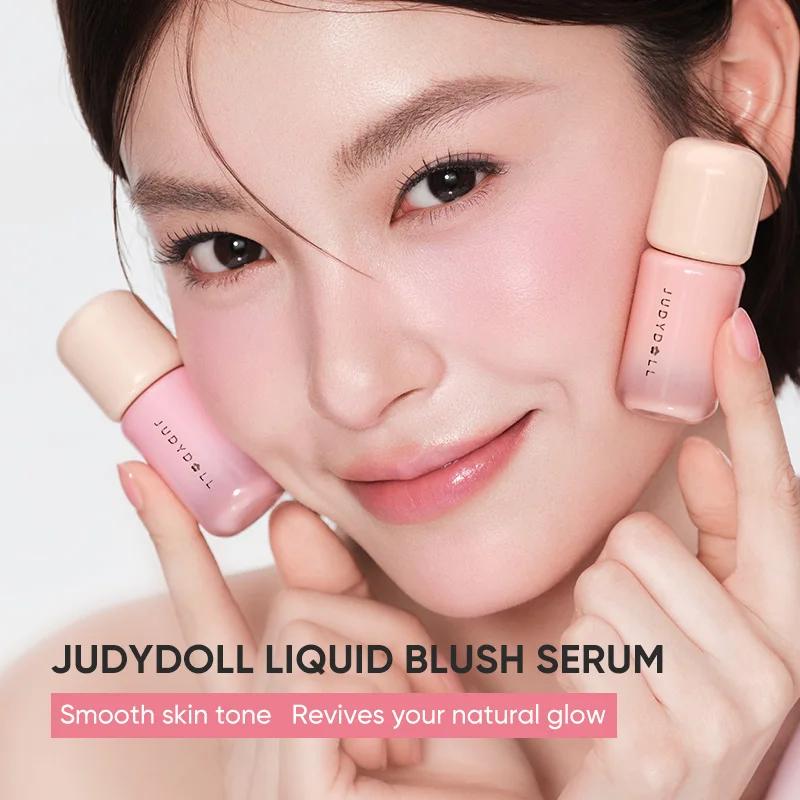 JUDYDOLL LIQUID BLUSH SERUM, Atmosphere-enhancing Contour & Brightening Liquid, Blush-expanding Shade, Watery Nude Tone