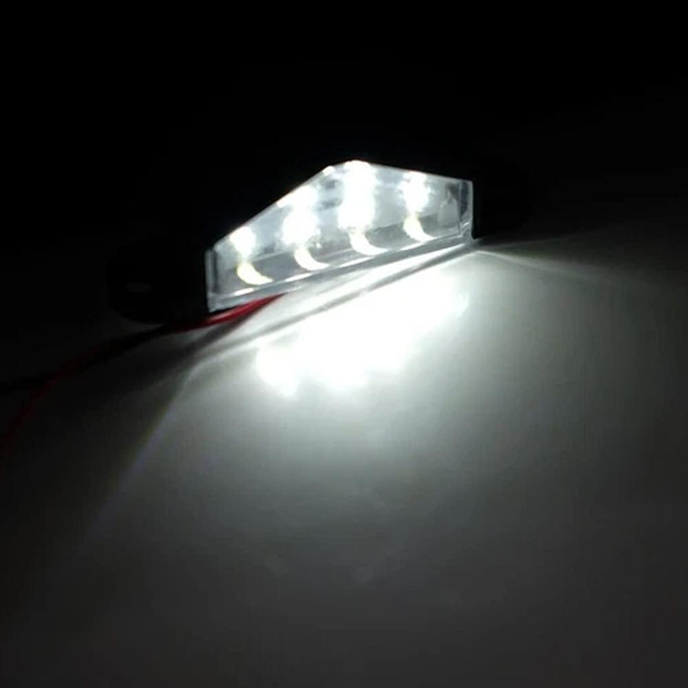 12V Car Truck LED License Number Plate Light Lamp Trailer Rear Tail Light White LED Number Plate Lamp