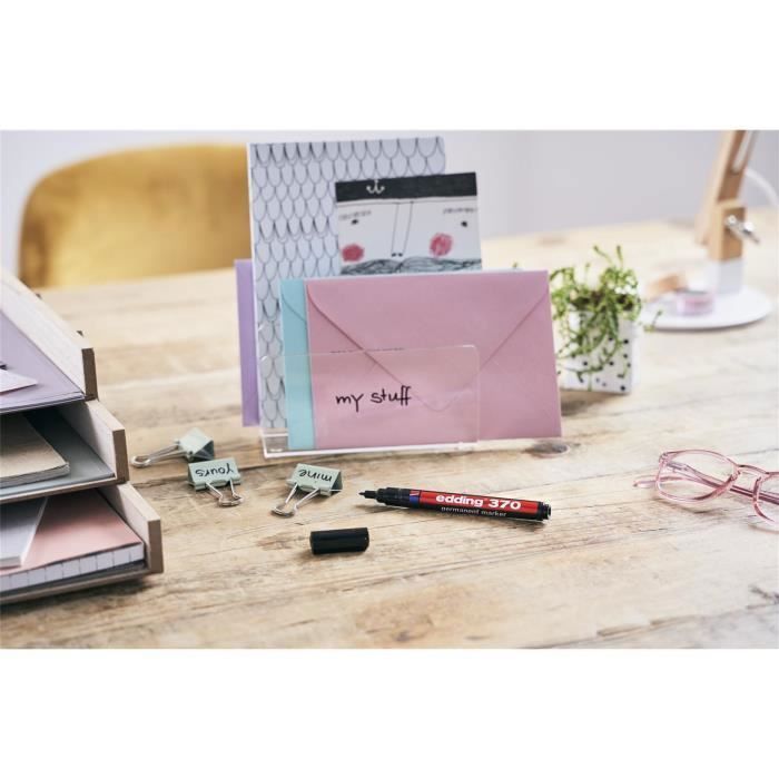 Permanent Marker - EDDING - 370 - Blue - Fine Round Tip - Indelible