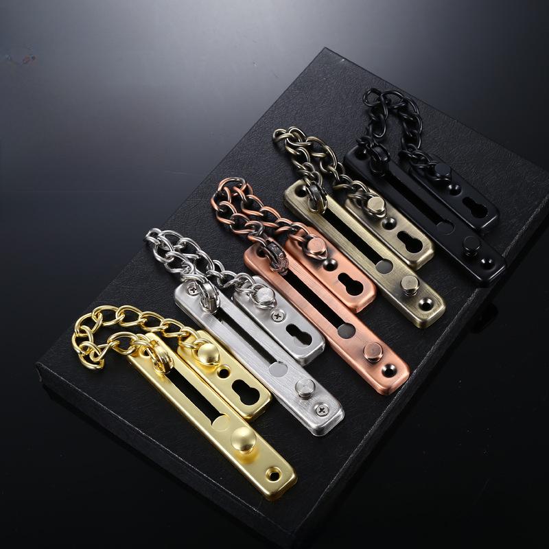 304 Stainless Steel Punch-Free Anti-Theft Door Lock for Hotels and Dormitories