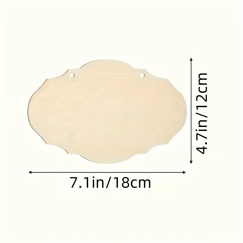 Wooden Blank Hanging Sign, Create DIY Handmade Painting Craft, Writing and Home, Room Decoration, Suitable for Various Occasions