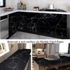 HDHome Black Marble Wallpaper Self-Adhesive Wallcoverings Waterproof Vinyl Peel and Stick Wallpaper  for Home Bedroom Wall Decor