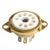 GZC9-C-1/GZC9-C-1-G Ceramic Tube Socket 9PIN Connector for 12AX7,12AT7,12AU7,ECC83,ECC82,E88CC 6922 forAudio Enthusiasts