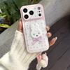 Kawaii Cartoon Plush Animal Phone Case For iPhone 17 Pro 14 15 16 Pro Max Cover Shockproof Cute Fluffy Protective Cases For Girl