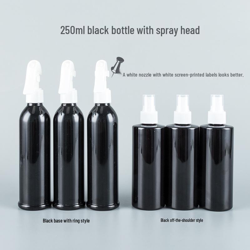 250ml Black Fine Mist Spray Bottle for Flowers and Disinfectants