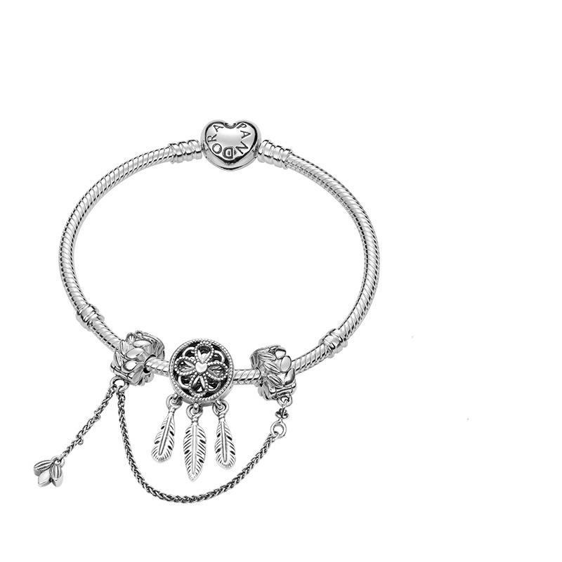 Pandora Dreamcatcher 925 Silver Bracelet Set Women Bracelets ZT-0026 Box,16
