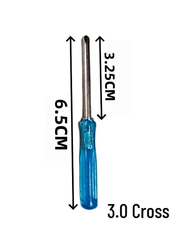 Mini 45mm Crystal Blue Handle Screwdriver for Mobile Phone Repair and Toys
