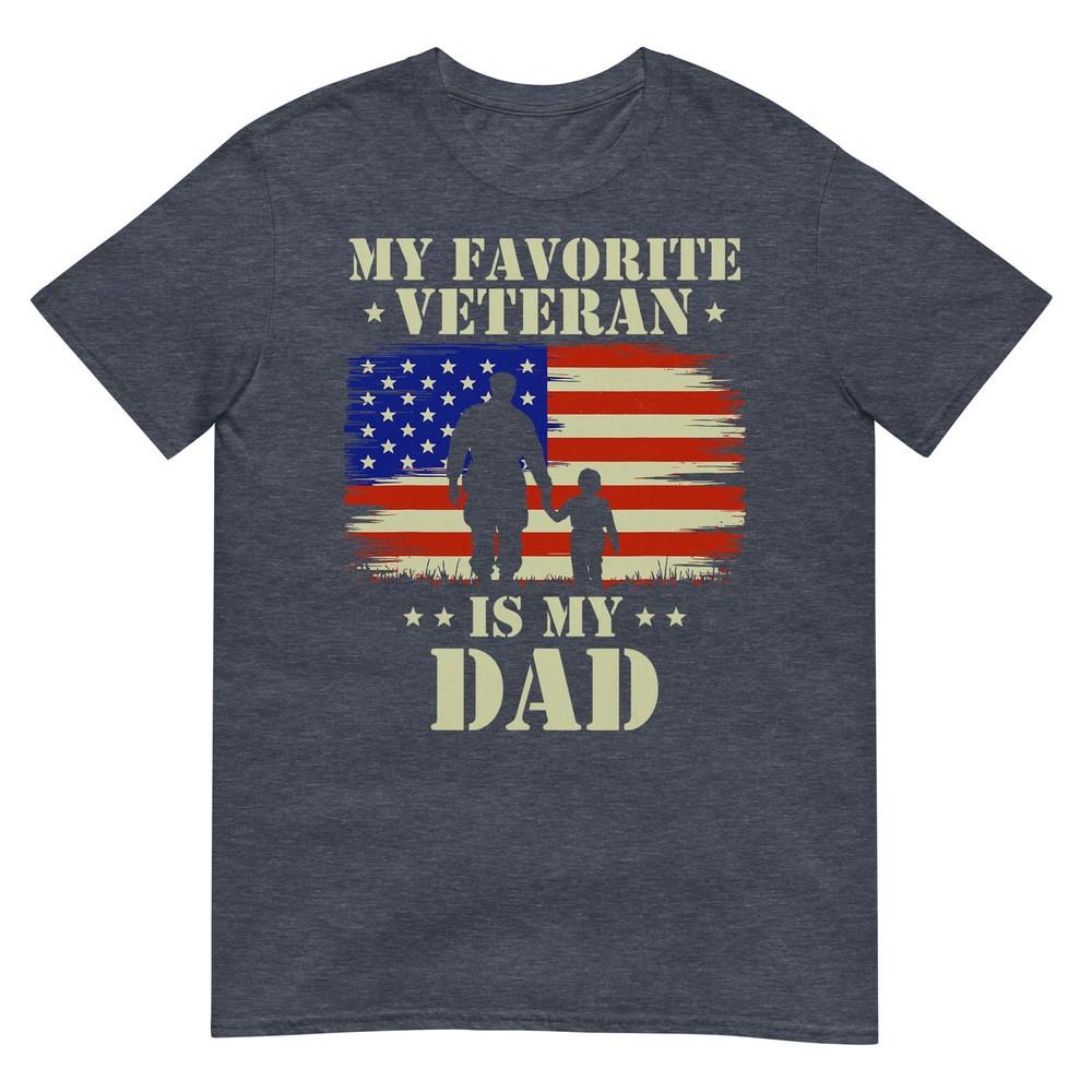 Father Veterans Day My Favorite Veteran Is My Dad Proud Kids TShirt