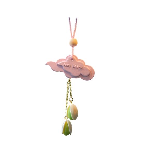 Deodorante per Auto a Forma di Nuvola Diffusore di Aroma Affascinante con Ciondolo a Forma di Bocciolo di Fiore Fragranza a Lunga Durata Profumo Fresco Accessorio per Auto
