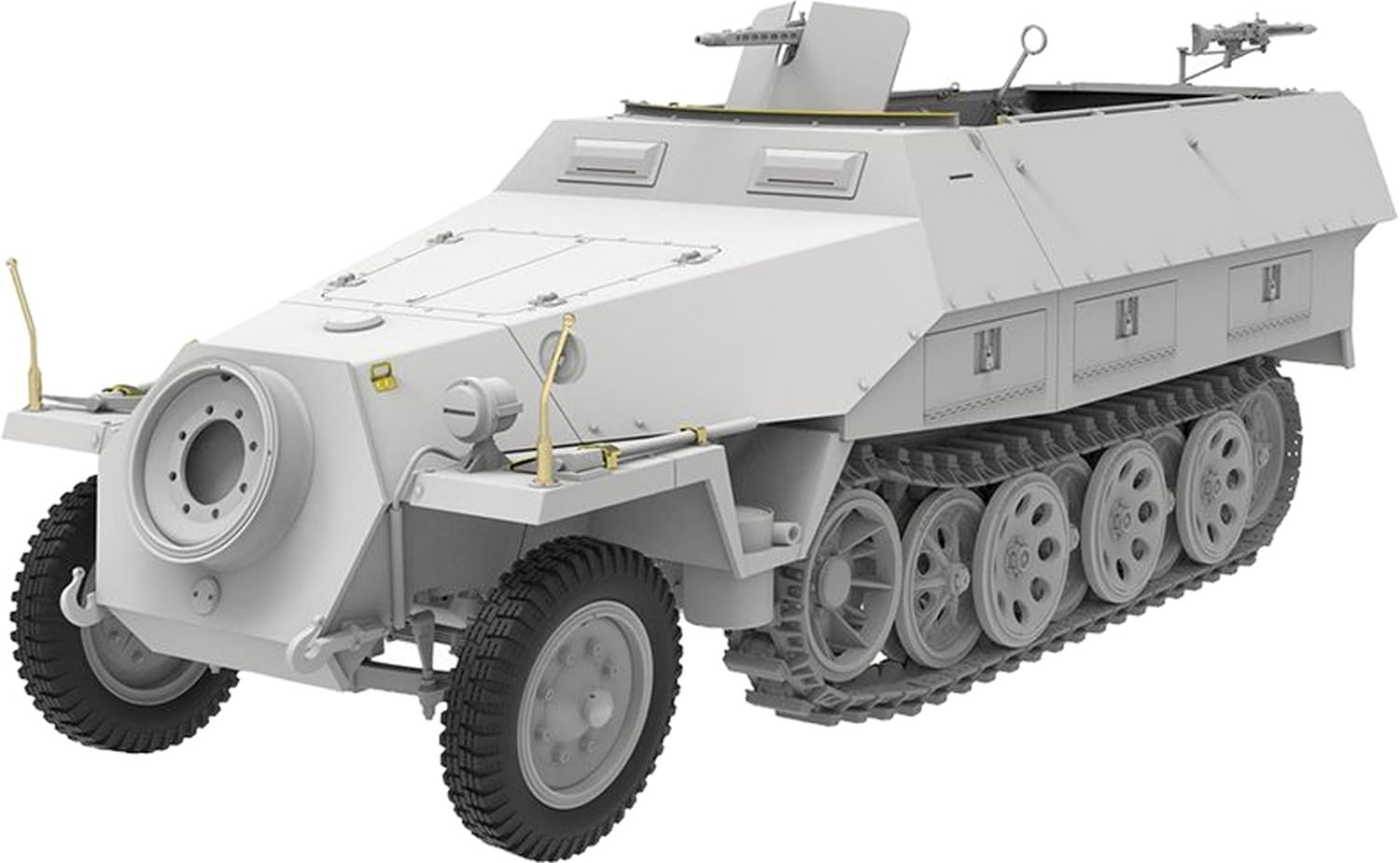 Snowman Models 1/35 German Sdkfz 251/1D Late Armored Personnel Carrier Plastic Model Kit SP358001 (Military Vehicle)