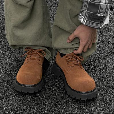 Trendy Thick Soled Men's Shoes Classic Minimalist and Luxurious Styles and Leisure Party Daily Office Work Young Shoes