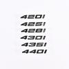 Compatible Emblem for 2020-2023 BMW 4 Series 420i, 425i, 430i, and 440i - Modified Rear Displacement Badge