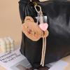 Cute Cartoon Bear Plush Pendant With Metal Accessories Versatile Bag Charm And Keychain Decor
