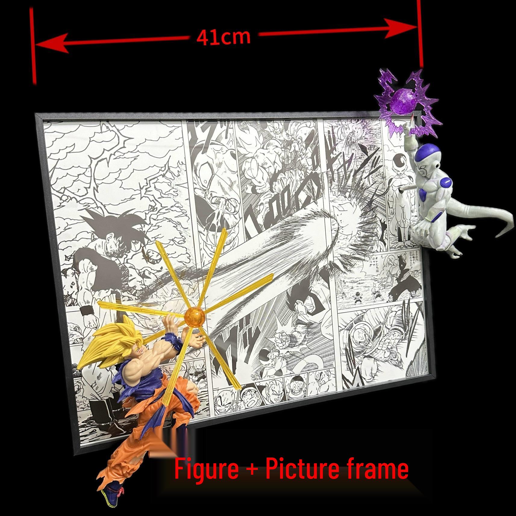 

Dragon Ball Z Goku vs Frieza 3D Figurine Ornament - Trendy Anime Toy Gift