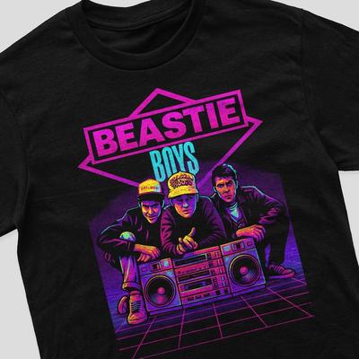 Vintage Retro T-Shirt Beastie Boys Musik Merchandise Geschenk für Männer 80er 90er