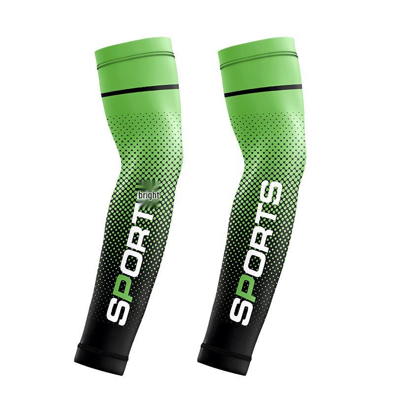 Men's Ice Silk Arm Sleeves - Cool Sun Protection for Summer Cycling, Outdoor Motorcycling, and Fishing