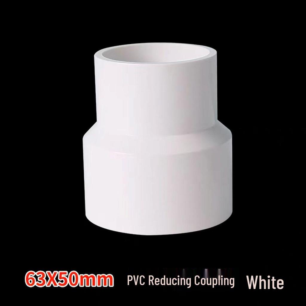 Acoplamiento Recto Reductor de PVC 1/2" a 3/4" Conector de Accesorio para Tubo de Plástico
