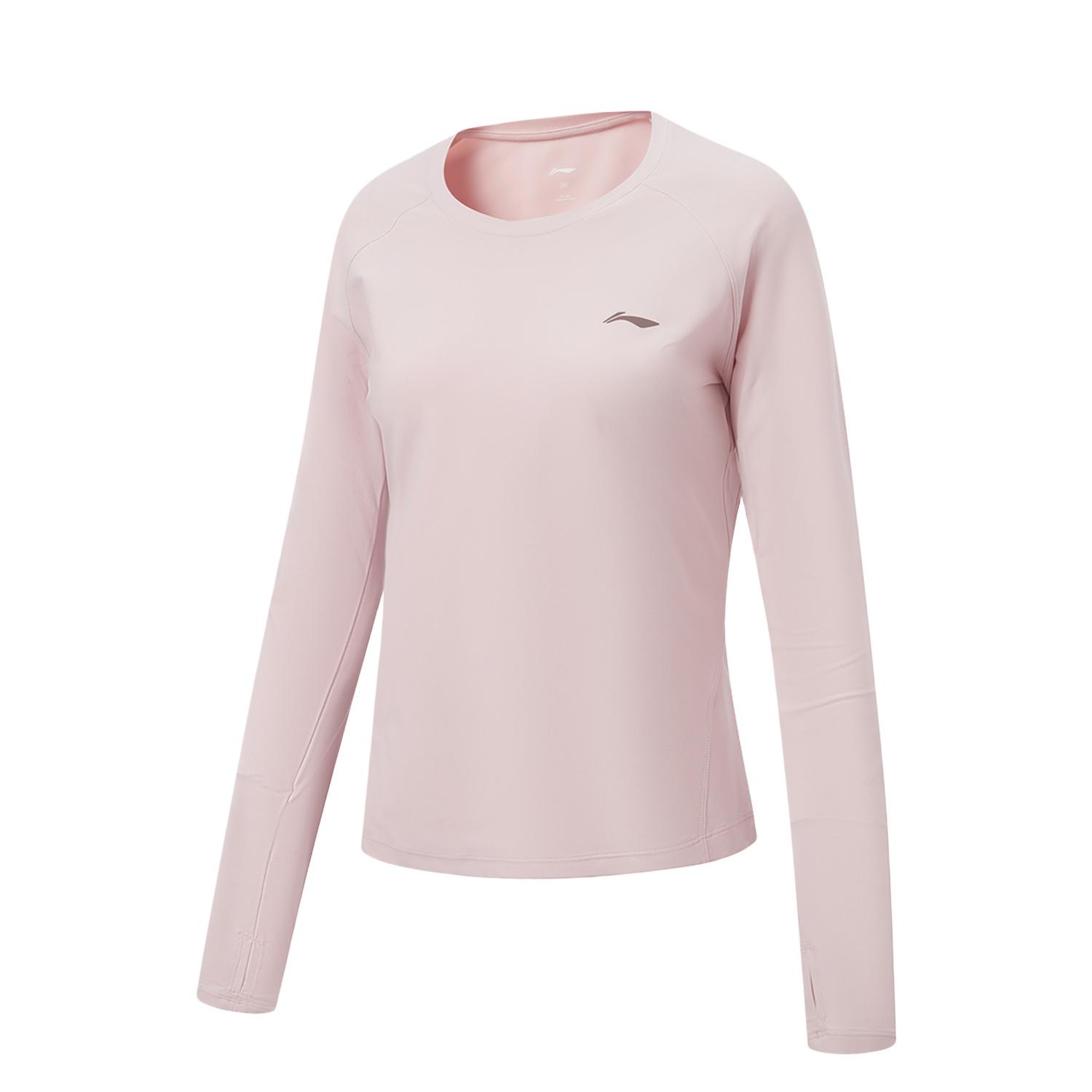 Li-Ning Fitness Series Round Neck Logo Letter T-Shirt Women tops ATLW098-6 S