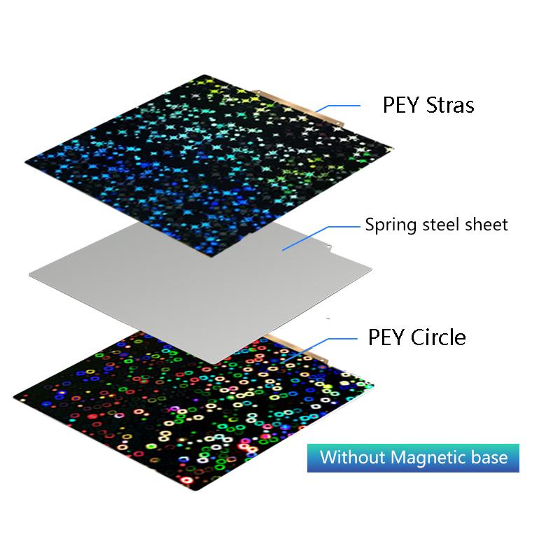 For Ender 3 Build Plate Heat Bed Ender 3 V2 /Neo Ender 5 /Pro H1H PEY PEO PET PEI Sheet 235x235 Magnetic Spring Steel Sheet