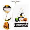 Wooden Pendant Festival Decor Pumpkin-Witch Decoration Front Door Welcome Sign Halloween Themed Door Sign Party Supplies