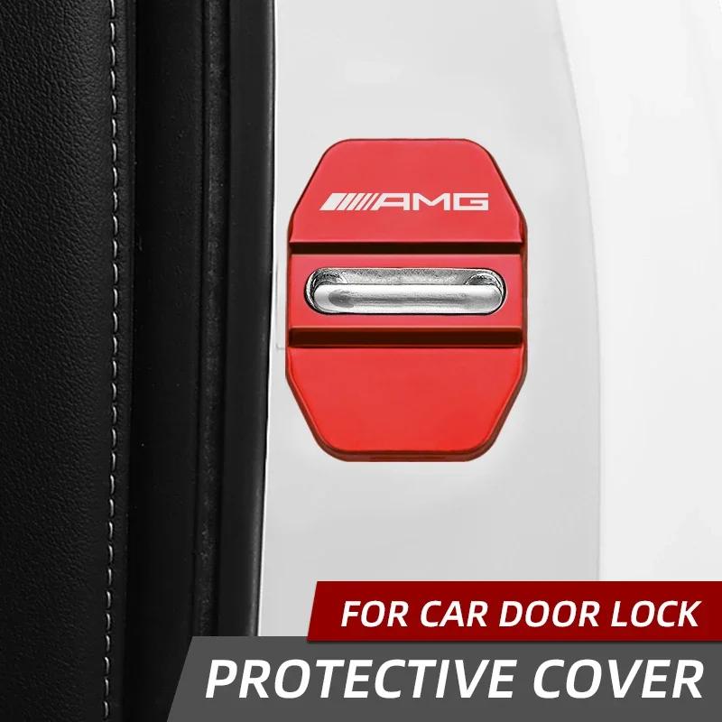 Pegatina para Coche Accesorios para Coche Funda para Cerradura de Puerta de Coche Para Mercedes Benz AMG W203 W206 W220 W205 W211 W212 W201 Decoración Automática St