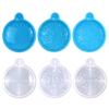 Série de Noël Porte-clés Moule en Silicone Résine Époxy avec Trou Moule Pendentif