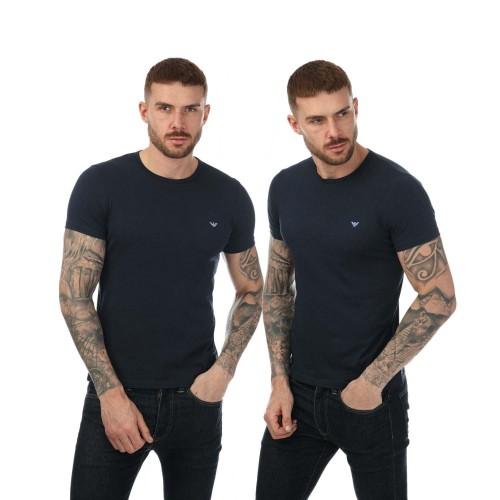 Emporio Armani Mens Crew Neck T-Shirt (Pack of 2)