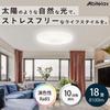 Abitelax Ceiling Light 18 Tatami Domestic Model with No Color Adjustment and 10 Level LED Ceiling Light Lighting Fixture Energy Saving 30 Minutes Off