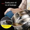 201 Stainless Steel Deep Fryer with Temperature Control and Oil Droplet Filter Rack, Gas Induction Cooker