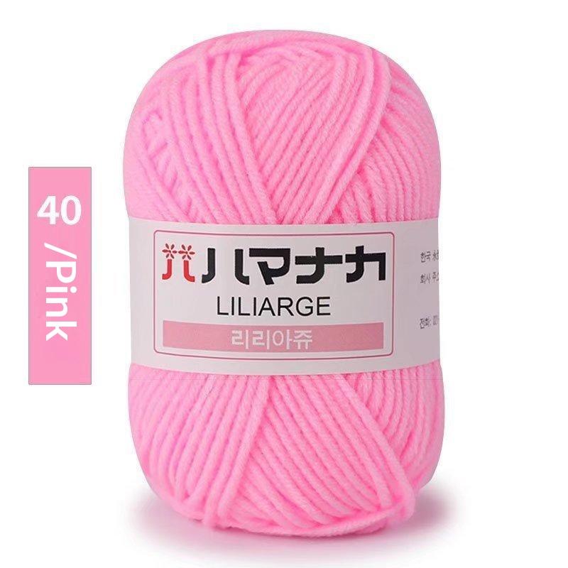 4Pcs Diy Baby Milk Sweet Soft Cotton Knitting Wool Yarn Thick Fiber Velvet Yarn Hand Knitting Wool Crochet Yarn For Diy Sweater