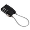 Cable Lock Padlock Customs Password Lock 3 Dial Combination Anti Theft for Travel Luggage Suitcase