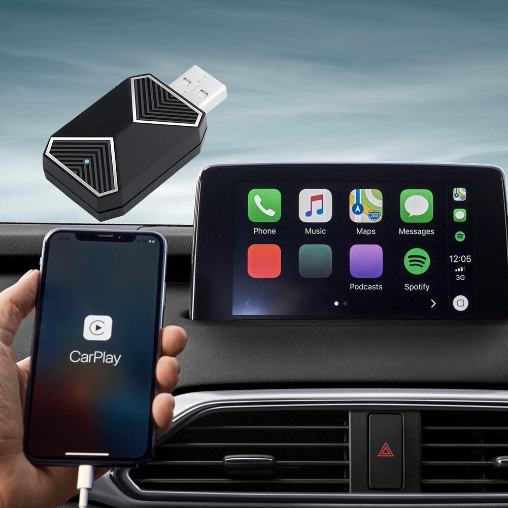 Wireless CarPlay Android Auto Mini Box BT WiFi Wireless Carplay Dongle USB Plug&Play Android 11+ for Wired CarPlay Android Cars