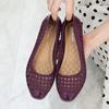 New Sandal Ladies Hollow Breathable Non-slip Soft Bottom Casual Wear Shallow Work Shoes Wedge Sandals