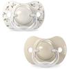 Pack of 2 Symmetrical Pacifiers - SUAVINEX - Birdies - SX Pro - 0 To 6 Months - Beige