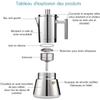 Cafetière Italienne - GENERIC - Diego - Acier Inoxydable - 200ml - 2 À 4 Tasses
