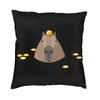 Doodle Plants Capybaras Pillow Case 40X40Cm Living Room Decoration Kawaii Wild Animals Cushions For Sofa Square Pillowcase