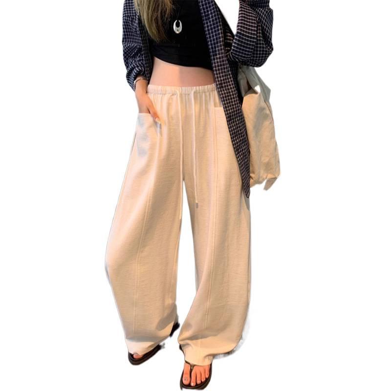 2026 Spring/Summer Maternity Wide-Leg Linen Pants – Lightweight, Comfortable Fit for Pregnancy