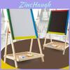 Wooden Doublesided Elevating Art Board With Colorful Chalkboard For Kids Creative Play Gift