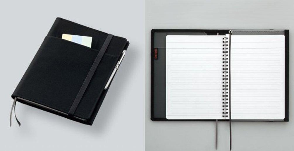 KOKUYO Notebook Cover, Black, B5, B-Ruled, 40 Sheets, No-683B-D, Compatible with Spiral Notebooks