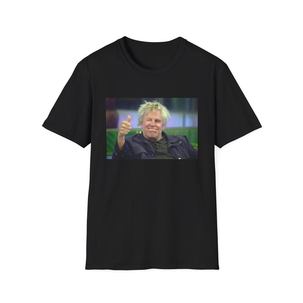 

gary busey thumbs up tshirt M