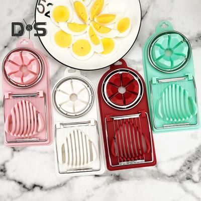 Affettatrice per uova 3 in 1 con foro per appendere per uso alimentare BPA filo da taglio staccabile gratuito affettatrice per uova sode forniture da cucina