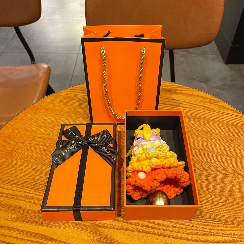 International Yarn Crochet Mini Christmas Tree Car Ornament Gift