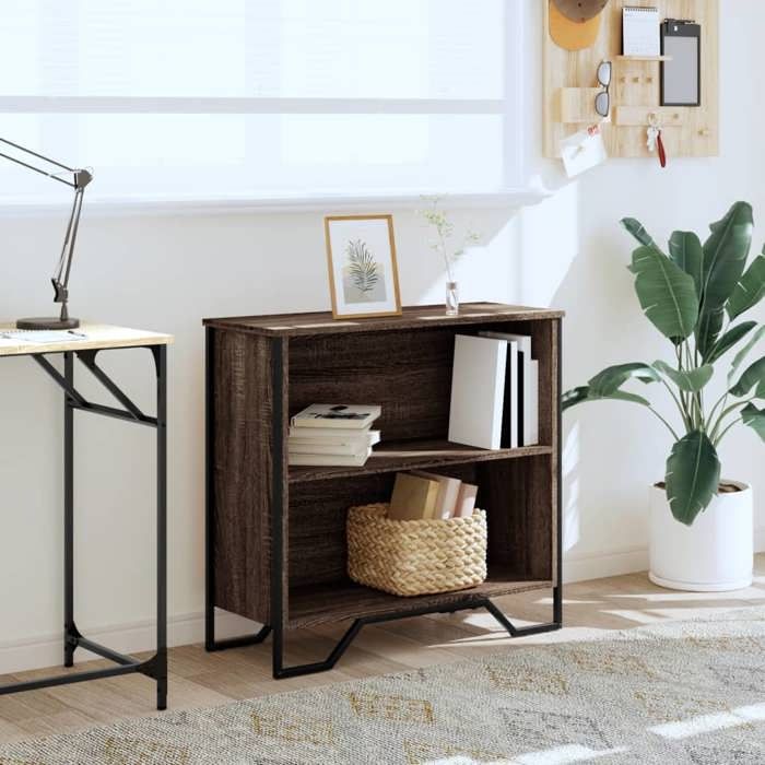 VidaXL Bookcase Brown Oak 80x31x74.5 Cm Engineered Wood, Shelf, Bookshelf, Storage Shelf, Cabinet 848623