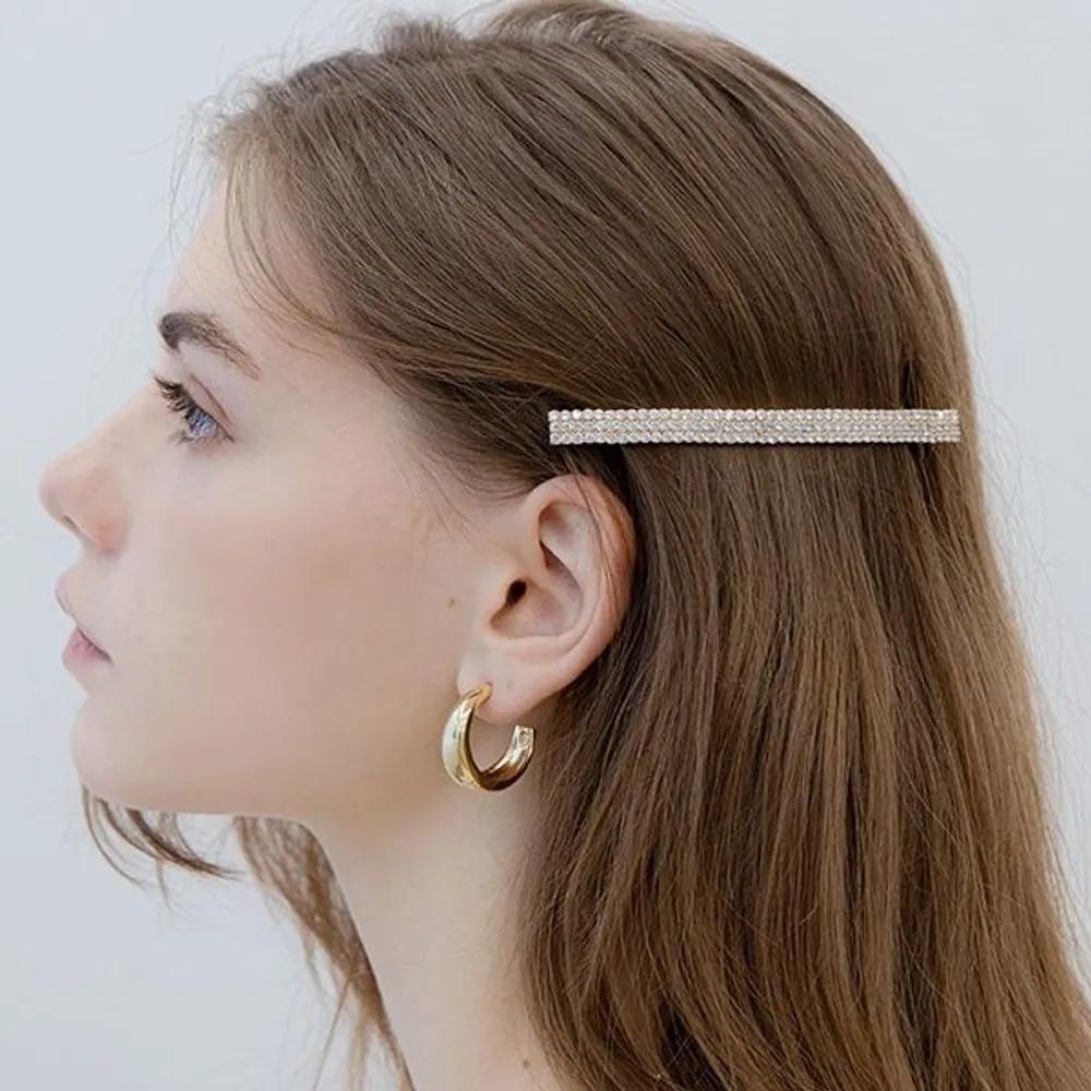 Long Cubic Hairpin-M JP-22-065AB Gold