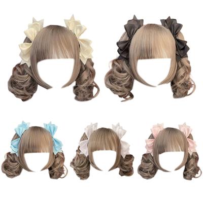 1 Paar süße Haarspange mit 3D-Schleife Haarspange Haarnadel Weiblich Dienstmädchen Cosplay Modisches und Einzigartiges Haaraccessoire