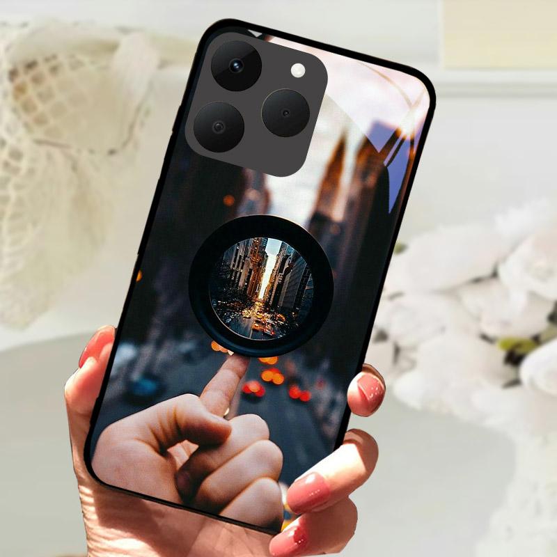 For Realme 15T 5G Phone Cases Back Cover Fundas Tempered Glass Shockproof Case For Realme15T RMX5111 Shell Coque Capa Bumper