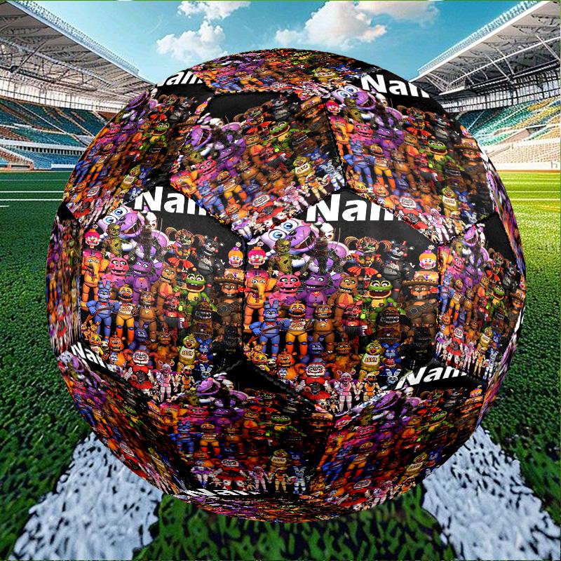 Custom Name Personalized Five Nights at Freddy's Print Size 5 Soccer Ball Training & Match Football, for Team, Kicking, Gift for Football