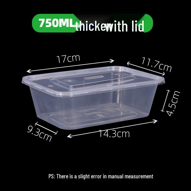 Shixun 750ml Square Plastic Food Containers